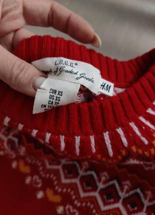 Теплое красное платье ♥️h&amp;m cotton +5% alpaca wool8 фото