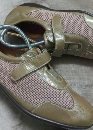 Туфли мокасины кожа жен. 41р. clarks индии