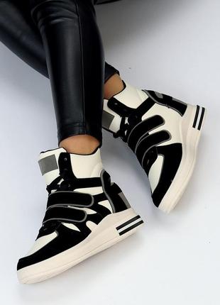 Сникерсы "syrup", черные, экокожа/экономик