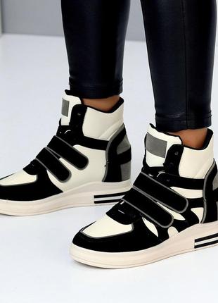 Сникерсы "syrup", черные, экокожа/экономик