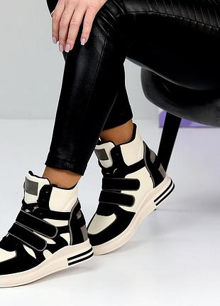 Сникерсы "syrup", черные, экокожа/экономик