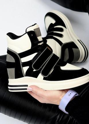 Сникерсы "syrup", черные, экокожа/экономик