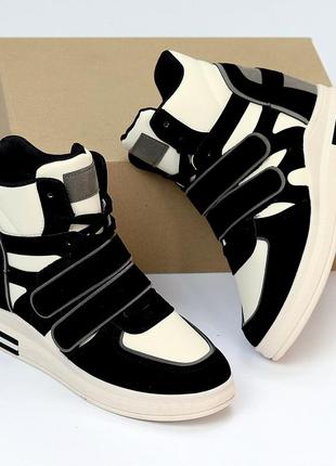 Сникерсы "syrup", черные, экокожа/экономик