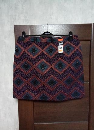 Брендовая новая красивая юбка на подкладке р.14.