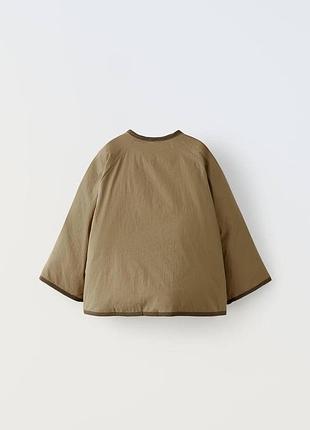 🐣контрастна стьобана куртка zara 3