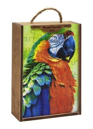 Дерев'яні пазли "папуга", 150 ел1 фото