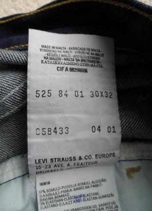 Джинсы levi's 525 размер 30x325 фото