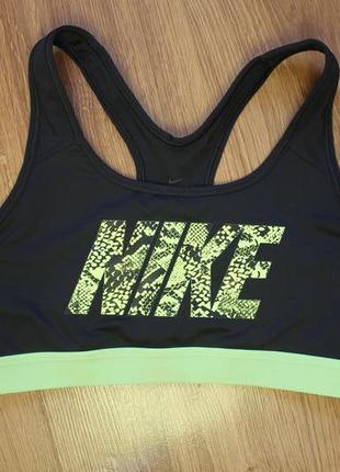 Nike women's black and green top спортивний топ бра1 фото