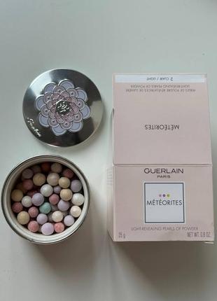 Пудра для обличчя в кульках - guerlain meteorites light revealing pearls of powder, 02 clair,