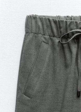 Широкие штаны с эластичным поясом8 фото