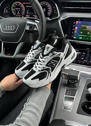 Женские кроссовки new balance 530 black white