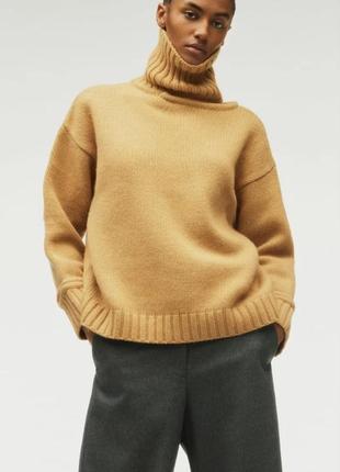 Новый 100% шерстяной свитер zara