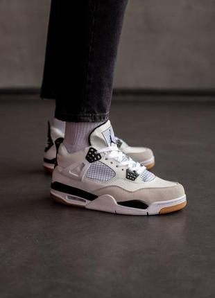 Jordan retro 4 white/black