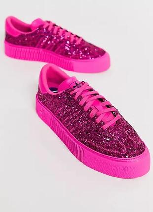 Adidas sambarose pink glitter оригинал1 фото