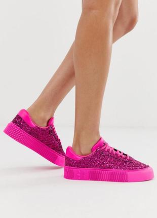 Adidas sambarose pink glitter оригинал2 фото