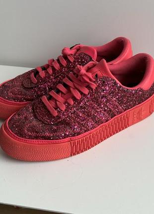 Adidas sambarose pink glitter оригинал4 фото