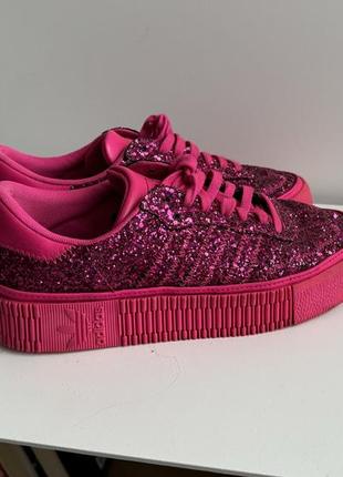 Adidas sambarose pink glitter оригинал5 фото