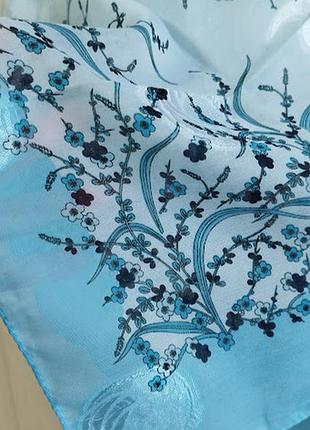 Тонкая легкая батистевая хлопковая платок, с шитьем, платье, лето, с цветами, туреченица