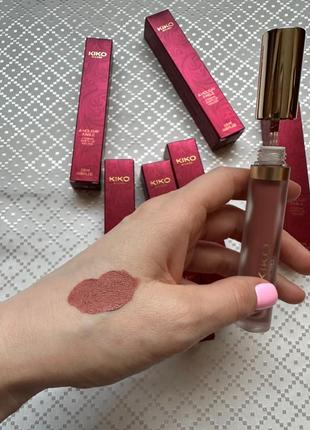 Жидкая матовая помада кико милано kiko milano matte lip mousse (тон : 01 cappuccino)