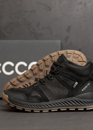 Мужские зимние кожаные кроссовки э-series clasic black