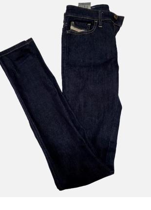 Темно-сині джинси diesel skinny regular waist w24/l322 фото