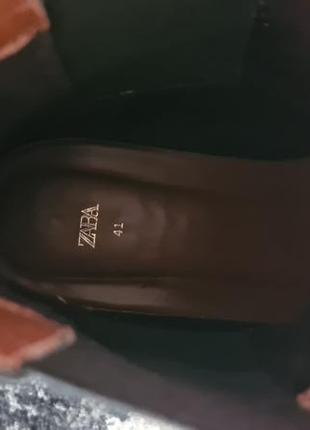 Кожаные ботинки zara5 фото