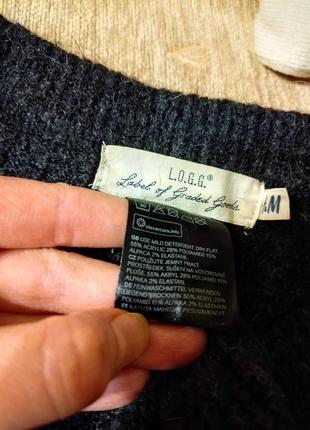 Брендовый шерстяной свитер джемпер пуловер оверсайз большого размера батал альпака8 фото