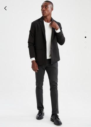 Трендовый модный повседневный мужской жакет с рукавом 3/4