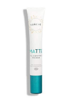 Матирующий праймер для лица lumene matte oil-control primer, 20 мл