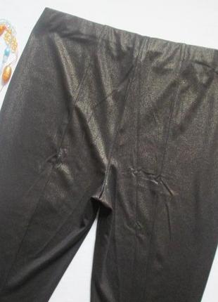 Шикарные плотные леггинсы штаны батал с люрексом capsule 💜🌺💜5 фото
