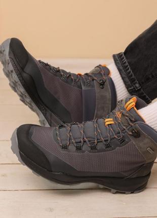 Термокроссовки мужские влагостойкие серые3 фото