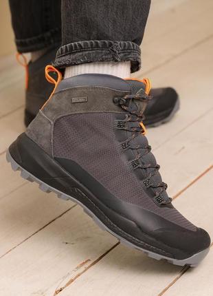 Термокроссовки мужские влагостойкие серые4 фото