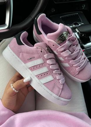 Кроссовки adidas campus white/pink