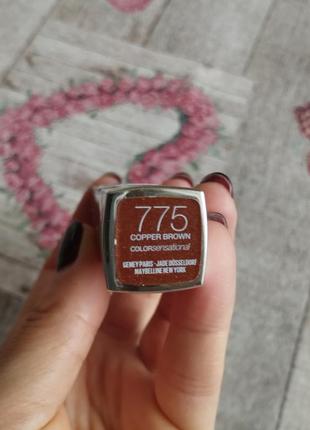 Maybelline color sensational lipstick copper brown 7752 фото