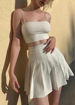 Женская мини-юбка тенниска с шортиками.6 фото
