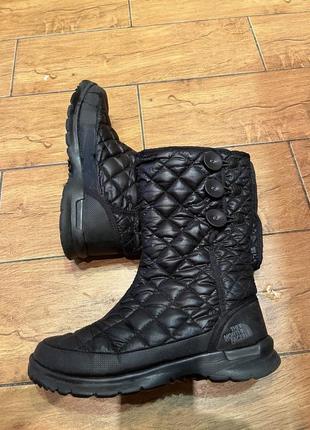 Зимние черные сапоги the north face