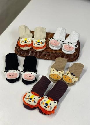 Носочки в рубчик с игрушками 6-24 мес.