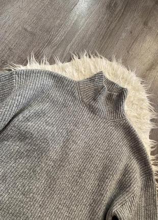 Брендовый серый джемпер свитер платье от monki7 фото