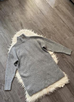 Брендовый серый джемпер свитер платье от monki3 фото
