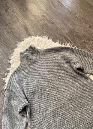 Брендовый серый джемпер свитер платье от monki4 фото