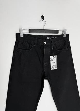 Cos базові, чорні джинси regular.3 фото