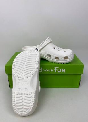 Classic white crocs класичні білі крокси4 фото