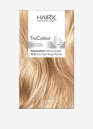 Стойкая краска для волос hairx trucolour светлый блонд