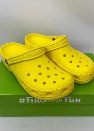 Classic yellow crocs классические желтые кроксы