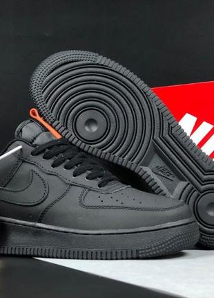 Чоловічі кеди кросівки найк nike air force 1 limited  чорні1 фото