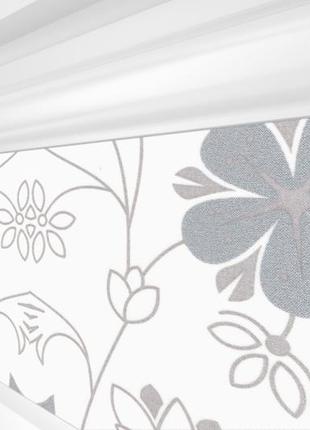 Рулонная штора rolets цветы 2-52732-1000 100x170 см закрытого типа белая