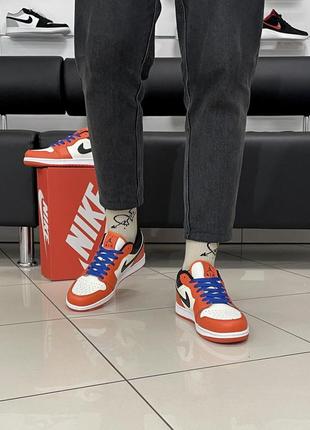 Кроссовки nike air jordan 1 low (orange)5 фото