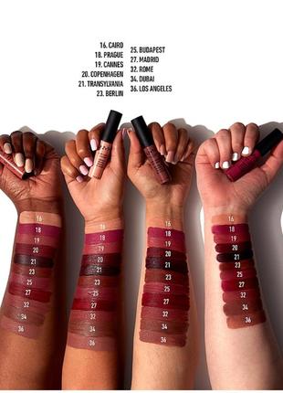 Матовая жидкая кремовая помада для губ nyx professional makeup soft matte lip cream4 фото