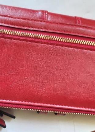Гаманець (гаманець). новий. яскраво-червоний. жіночий.8 фото