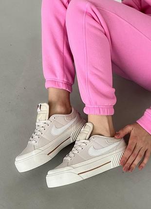 Nike court legacy white/beige, кросівки, кроссовки